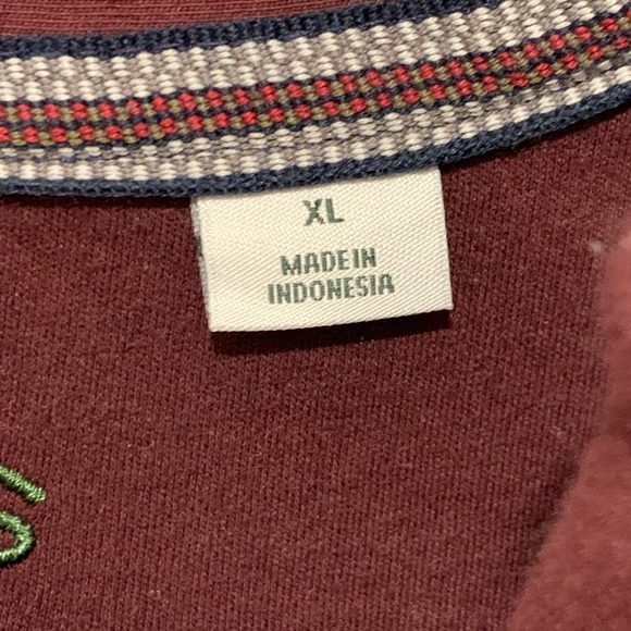 Orvis signature Quarter ZIP sweater burgundy Fly - Picture 3 of 5